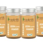 Praakritik Organic Jeera Powder | 100% Organic | 100% Natural | Organic Cumin Powder | Cumin seeds Powder | No Added Preservatives and Colors | Pack of 4 | 100 Grams Each - Fast UK Delivery