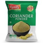 Kwality Coriander Powder 500g, offers a rich, aromatic flavor, enhancing dishes with its fresh, authentic, and pure spice quality. - Fast UK Delivery