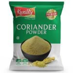 Kwality Coriander Powder 500g, offers a rich, aromatic flavor, enhancing dishes with its fresh, authentic, and pure spice quality. - Fast UK Delivery