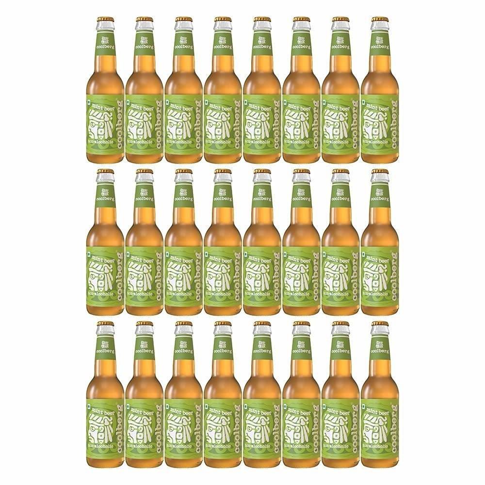 uk712NyfEALwS-1-1.jpg Coolberg Mint Non Alcoholic Beer 330ml Glass Bottle - Pack of 24 (330ml x 24) - Fast UK Delivery - Image 1