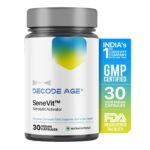 Decode Age Senolytic Activator SeneVit Blend of Fisetin, Apigenin For Immune Support | Healthy Ageing | Anti-Inflammatory | Cellular Health | Skin Health| Joint Health (30 Vegan Capsules), 100 grams - Fast UK Delivery