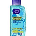 Clean & Clear Morning Energy Aqua Splash Face Wash, Blue, 50 ml - Fast UK Delivery