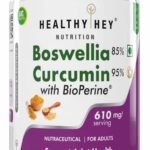 HealthyHey Nutrition Boswellia Serrata & Curcumin with Bioperine - 60 Vegetable Capsules - Fast UK Delivery
