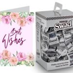 Swad Best Wishes Gift with Card (Swad Digestive Candy 125 Gift Box & 1 Greeting card) - Fast UK Delivery