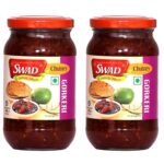 SWAD Sweet Gor Keri Pickle | Sweet & Tangy Traditional Aam Ka Aachar | Natural, No Artificial Preservatives & Colors | Homemade Recipe & Authentic Indian Flavor | 500g (Pack of 2) - Fast UK Delivery