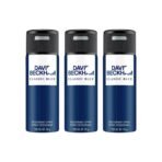 David Beckham Classic Blue Deodorant Spray 150ml (Pack of 3) - Fast UK Delivery