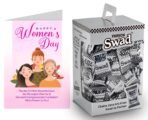 Swad Happy Womens Day gift with Card (Swad Digestive Candy 125 Gift Box & 1 Greeting card) - Fast UK Delivery