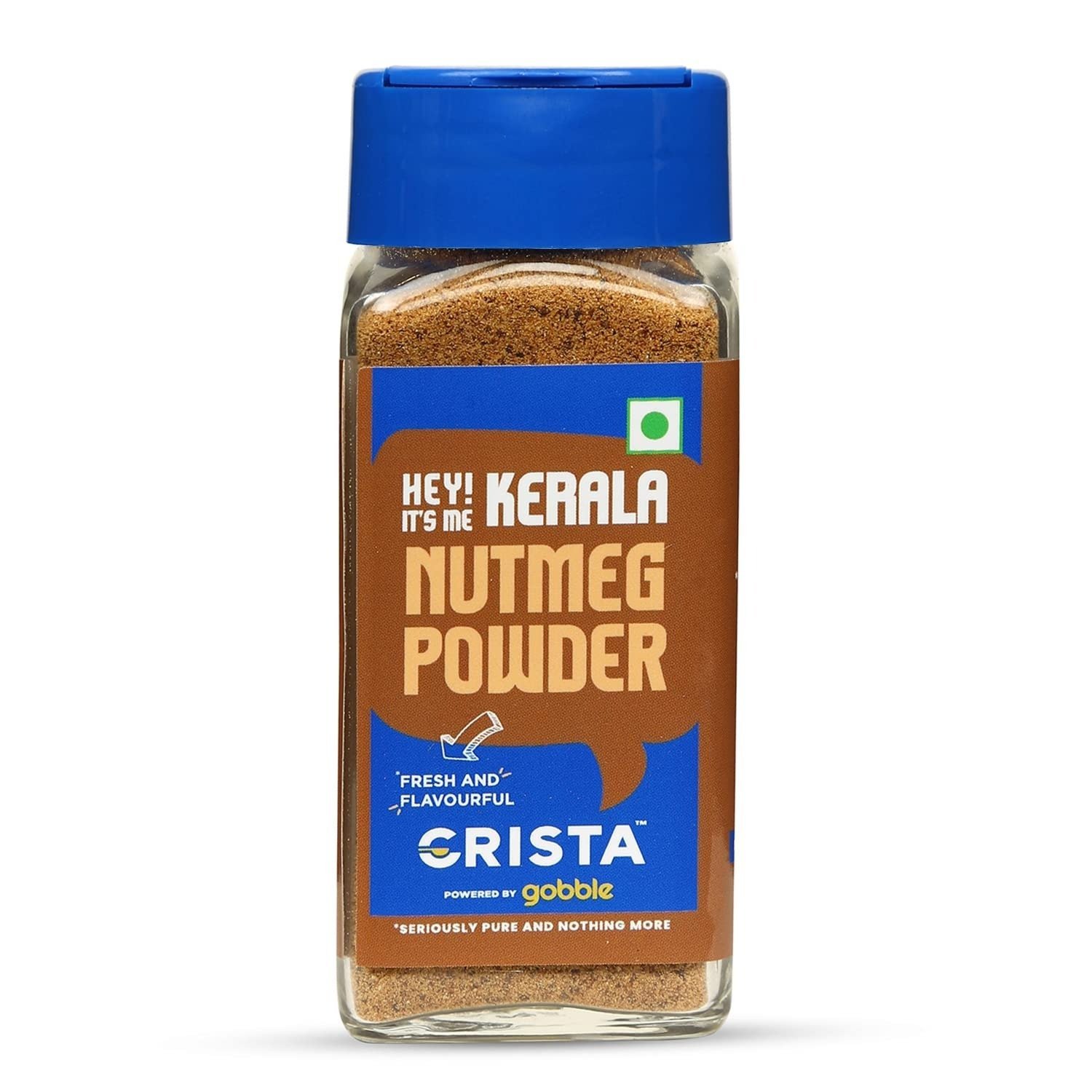 uk713ZuJv4cHL-1-1.jpg CRISTA Nutmeg Powder | Ground Jaiphal | Zero added Colours, Fillers, Additives & Preservatives | Farm Fresh, Premium Grade Quality, Natural & Fresh | 50gms - Image 1