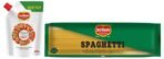 Del Monte Spaghetti Pasta (Imported), 500 grams, No Artificial Flavours & Delmonte Del Monte Pizza & Pasta Sauce Spout Pack, 400g - Fast UK Delivery