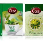 GTEE Green Tea Bags - Mint & Moringa Tea Bags, 25 Tea bags (Pack of 2) - Fast UK Delivery