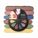 FACESCANADA 6 in 1 Eyeshadow Palette - Party Animal 04, 6g | Olive Butter & Macadamia Oil | Vibrant Colors | Highly Pigmented | Easily Blendable | Silky Satin Texture | No Crease | Cruelty-Free - Fast UK Delivery
