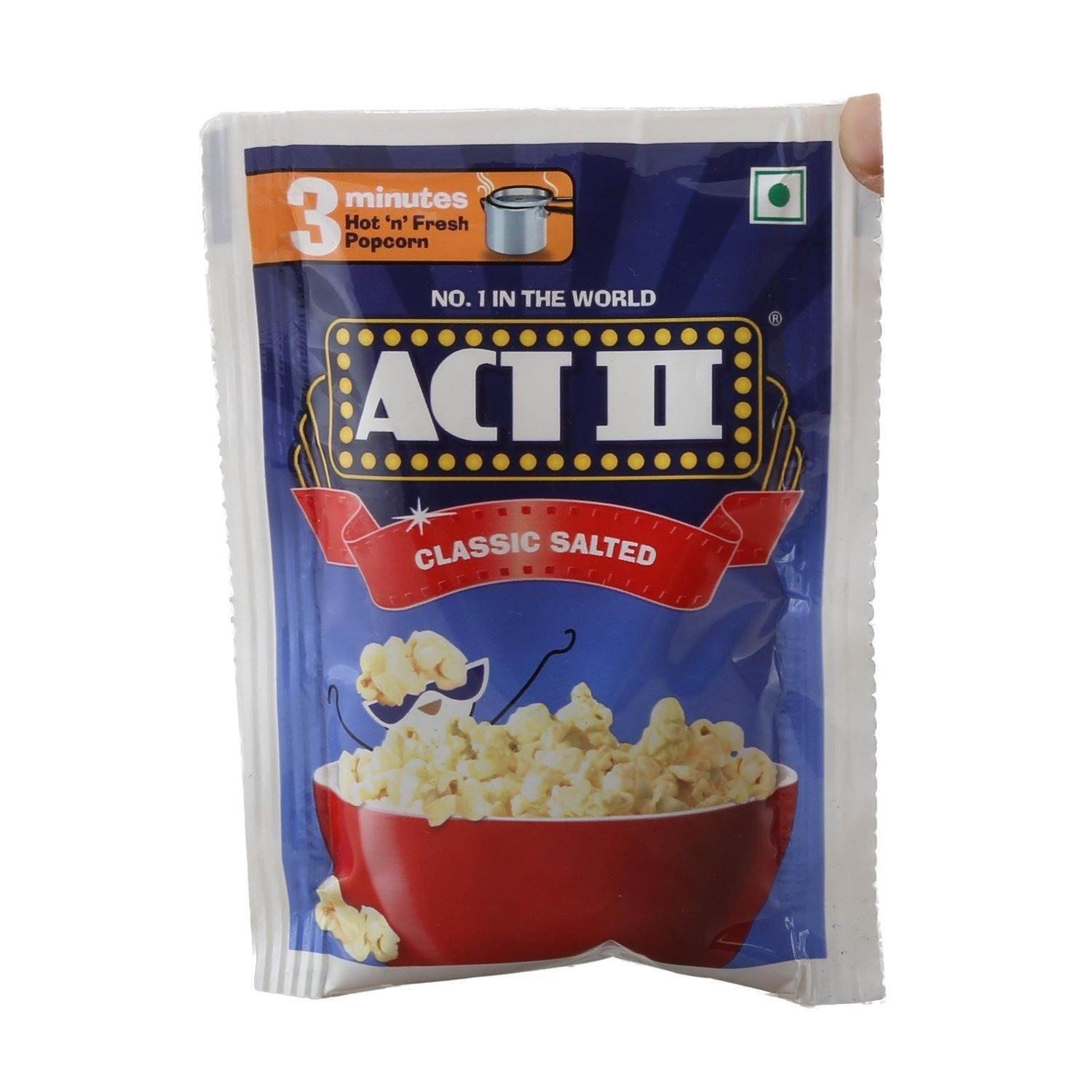 uk714XcbERznL-1.jpg Act II Instant Popcorn - Classic Salted, 40g Pouch - Fast UK Delivery - Image 1