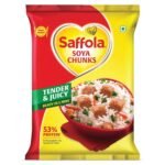 Saffola Soya Chunks, Tender & Juicy, 53% Protein, 1kg - Fast UK Delivery