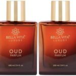 Bella Vita Luxury Men & Women Oud Parfum Intense Liquid Perfume & With Carnation,Vanilla,Cedarwood|Woody,Oriental Long Lasting Fragrance Scent 100Ml (Pack Of 2) - Fast UK Delivery