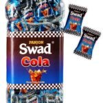 Swad Cola Candy | Chatpata Masala Cola Flavor Fizz Toffee| Sugar Candy Party Treats Pack | 200 toffee Jar. - Fast UK Delivery