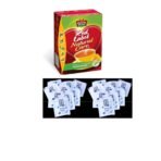 Brooke Bond Red Label Natural Care Tea, with 5 Ayurvedic Ingredients, 250 g + Premiuim Sugar 72 Sachets - Fast UK Delivery