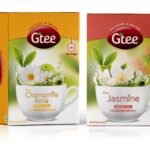 GTEE Green Tea Bags - Chamomile & Green Tea Bags - Jasmine, 25 Tea bags (Pack of 2) - Fast UK Delivery