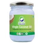 Organic Wellness Virgin Coconut Oil 250ml Bottle I Pure for Baby Massage I Coconut Oil for Hair and Skin I Paraben and Sulphate Free - Fast UK Delivery
