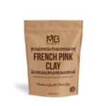 MB Herbals French Pink Clay Powder 100G | For Face Packs, Face Scrubs & Soap Making | Absorbs Excess oil from the skin - Fast UK Delivery