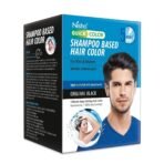 Nisha Quick 5 Minutes Hair Color Shampoo Black, 5 Weeks Long Lasting Shampoo Hair Colour for Women and Men (200ml - Original Black) - Fast UK Delivery