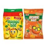 Parle Orange Bite and Mango Bite, 289gm - Pack of in Poly Pack - Fast UK Delivery