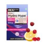 Ace Blend Hydro Hype 15 sachets - Lemon Raspberry | Proven To Increase Energy & Blood Flow | Instant Hydration | Full-Spectrum Electrolytes | 100% Natural Beetroot Extract Multi Vitamins & Minerals - Fast UK Delivery