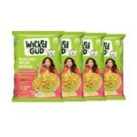 WickedGud Nourishing Masala Instant Noodles (69 gm x 4)| Healthy Noodles | No Maida | No Oil | No MSG | High Protein | High Fibre | Cholesterol Free - Fast UK Delivery