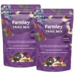 Farmley Trail Mix,160g,each | 7 Superfood in 1 Mixes | Dry Fruits Contains Almonds, Cashews, Blueberries, Blackcurrant, Pumpkin & Sunflower Seeds Pack of 2 - Fast UK Delivery