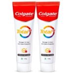 Colgate Total Whole Mouth Health, Antibacterial Toothpaste, 120gm + 120gm (240gm) (Charcoal Deep Clean, Saver Pack), World's No. 1* Germ-fighting Toothpaste - Fast UK Delivery