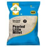 24 Mantra Organic Unpolished Millets Little Millet 1kg | Goodness in every grain | Rice Replacement - Fast UK Delivery