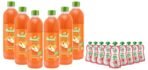 Paper Boat Swing Mixed Fruit Medley Juice with Vitamin D, 600 ml Each - Pack of 6 & Lychee Juice, Litchi Jelly Drink Enriched with Vitamin D (Pack of 9, 150ml each), Pink - Fast UK Delivery