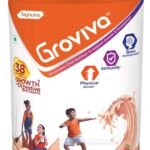 Groviva Milk Protein Powder for Kids 2-6 years | 38 Growth & Digestive Nutrients | Supports Physical Growth, Brain Development & Immunity - 400g Jar (Strawberry) - Fast UK Delivery