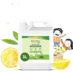 Koparo Organic Dishwash Liquid | 3 Litres | Lime And Basil Fragrance | Natural, Plant Based & Eco-Friendly | Removes Tough Grease, Soft on Hands | Baby & Pet Safe - Fast UK Delivery