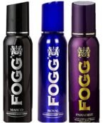FOGG Fresh Body Spray For Men Combo, Pack of 3 - Fast UK Delivery