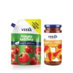 Veeba Garlic Chilli Chutney (250G)Veeba Tomato Ketchup Chef's Special (900G) - Fast UK Delivery