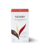 Newby Tea Bags, Indian Breakfast Black Tea | 25 Count | Medium Strength, Muscatel Aroma and Malty Flavour - Fast UK Delivery