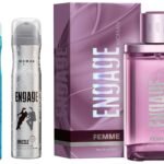 Engage Femme Eau De Parfumspray For Women, Citrus And Floral, 90Ml & Spell Deodorant For Women, Citrus And Fruity, 150 Ml & Drizzle Deodorant For Women, Floral And Lavender, 150 Ml - Fast UK Delivery