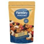 Farmley Snack Mix Dry Fruits, 160 gram I Tropical Savoury I Cashews | Almonds I Blueberries I Cranberries | Pista | Mango Corn Nuts I Papaya | Black Raisins | Healthy Snacks, (Pack of 1) - Fast UK Delivery