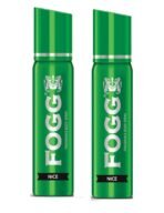 FOGG Nice Premium No Gas Long-Lasting Fragrance Male Body Spray -120Ml Each (Pack 2) - Fast UK Delivery