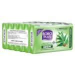 BoroPlus Antiseptic And Moisturising Bathing Neem Soap With Neem, Tea Tree, Aloe Vera & Shea Butter | 99.9% Germ And Virus Protection | For Smooth, Soft, Moisturised & Nourished Skin, 125G (Pack Of 6) - Fast UK Delivery