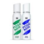 Fogg Master Royal & Voyager Intense No Gas Deodorant for Men, Long Lasting Perfume Body Spray, 2 x 120ml (Pack Of 2) - Fast UK Delivery
