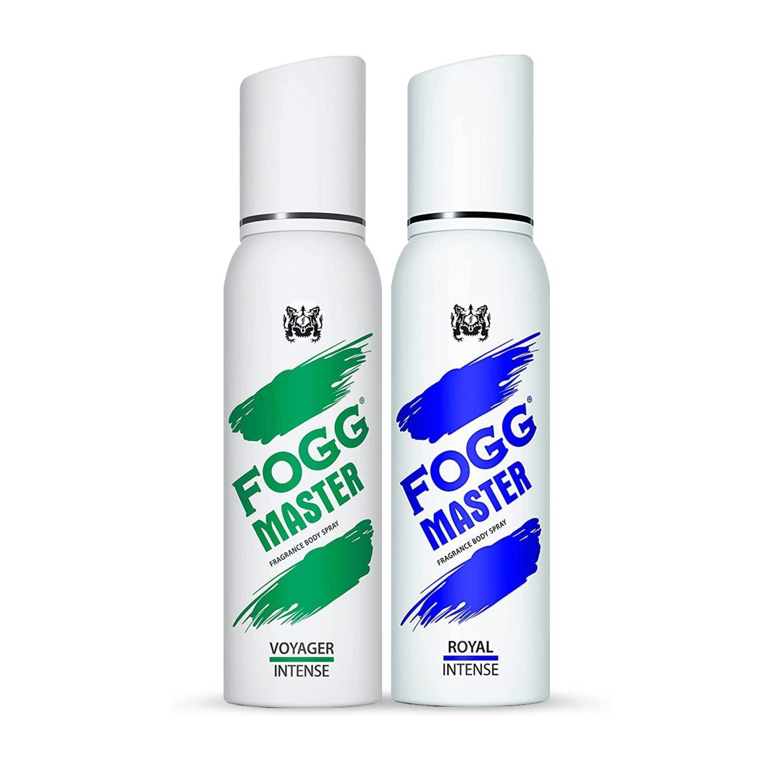 uk71FHUi8rb2L-1-1.jpg Fogg Master Royal & Voyager Intense No Gas Deodorant for Men, Long Lasting Perfume Body Spray, 2 x 120ml (Pack Of 2) - Fast UK Delivery - Image 1