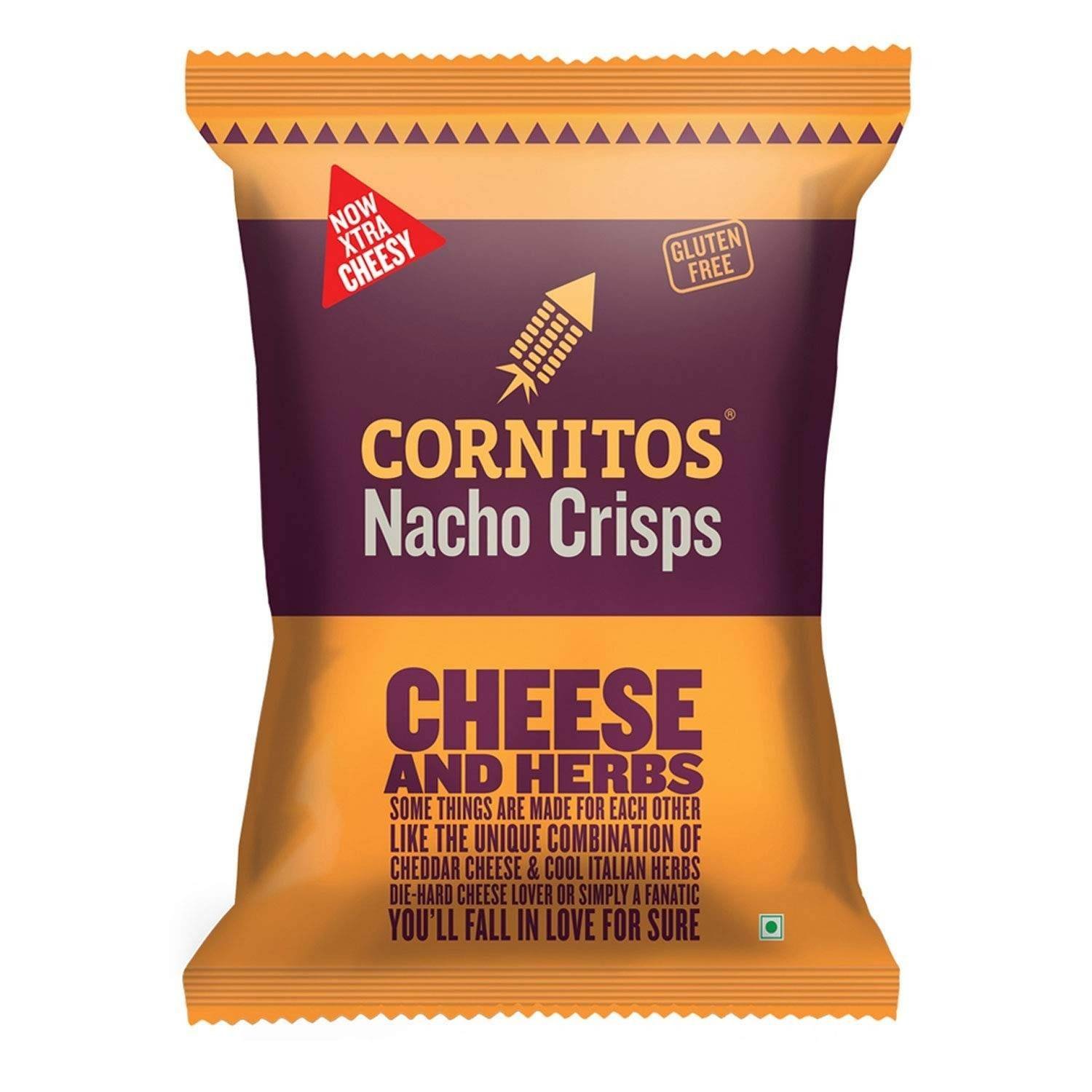 uk71GfLswgLEL-1-1.jpg Cornitos Nacho Crisps Cheese And Herbs, 55 Gram - Fast UK Delivery - Image 1