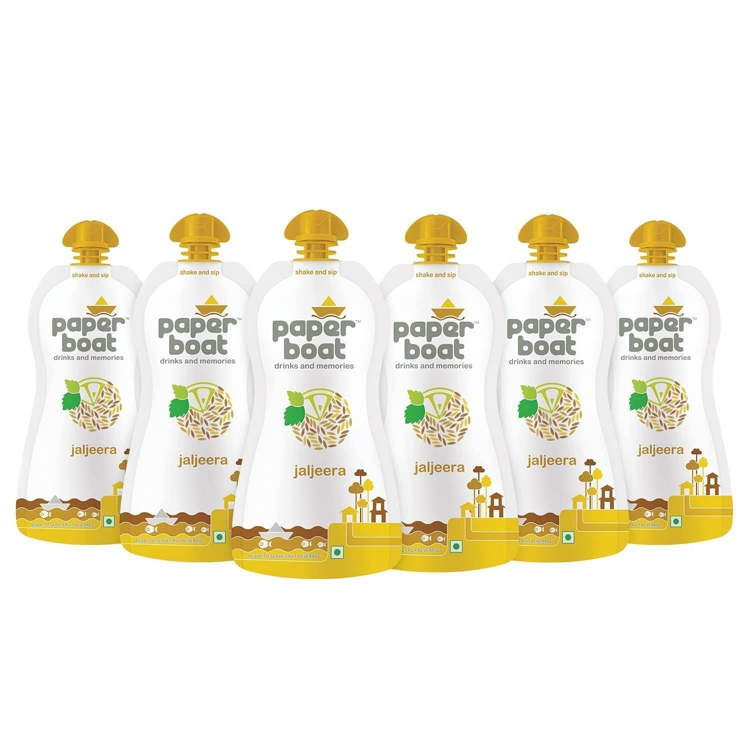 uk71H2mkyJ7SL-1-1.jpg Paper Boat Jaljeera, Refreshing Summer Drink, No Added Preservatives and Colours (Pack of 6, 200ml each) - Fast UK Delivery - Image 1
