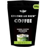 Colombian Brew Coffee 100% Arabica Green Coffee Beans Powder for Weight Management, 200g - Fast UK Delivery