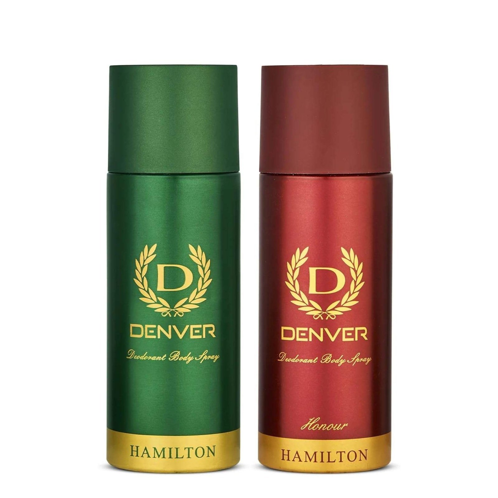 uk71HVzLcOspL-1-1.jpg DENVER Hamilton Deo + Honour Deo - 165ML Each (Combo Set of 2) | Long Lasting Deodorant Body Spray For Men - Fast UK Delivery - Image 1