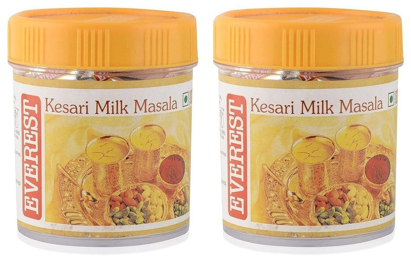 uk71Hhi9YHIQL-1-1.jpg Everest Kesar Milk Masala| 50 Gm Each| Pack of 2| 100 Gm + Spice Sprinkler - Fast UK Delivery - Image 1
