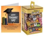 Swad Gift for Happy Teachers Day with Card (Swad Mixed Candy 125 Gift Box & 1 Greeting card) - Fast UK Delivery