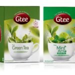 GTEE Green Tea Bags - Regular & Green Tea Bags - Mint, 25 Tea bags (Pack of 2) - Fast UK Delivery