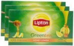 Lipton Honey Lemon Green Tea Bags, 160 gm (3 pack) - Fast UK Delivery
